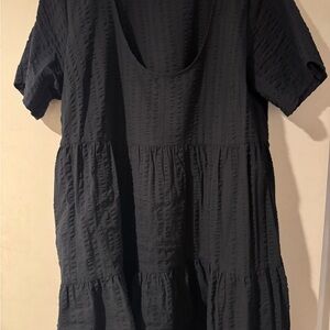 a new day Black Textured Tunic Dress